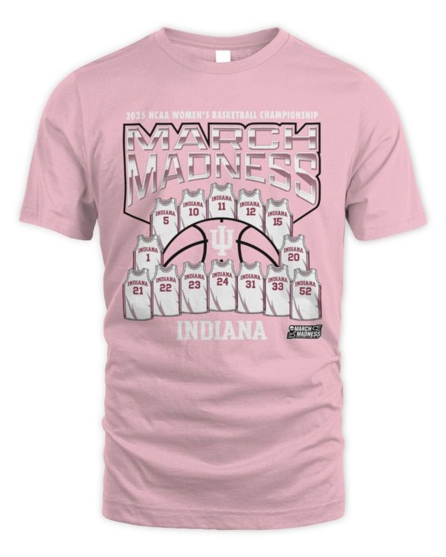 Official Indiana Women's Basketball Jersey Madness 2025 Hoodie Two