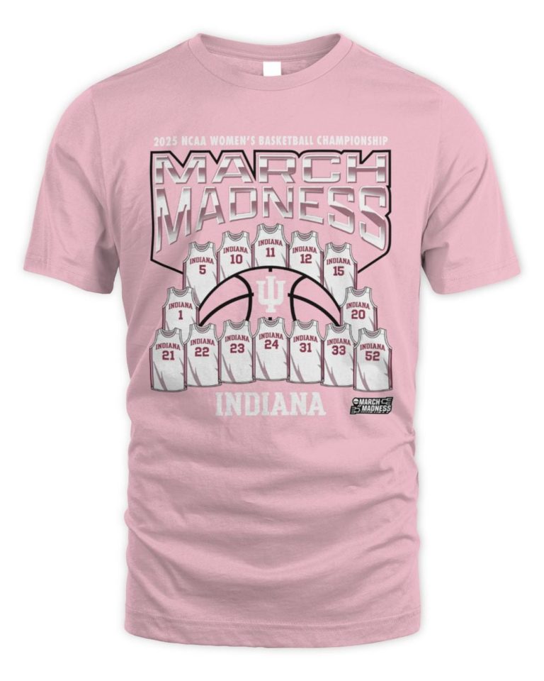 Official Indiana Women's Basketball Jersey Madness 2025 Hoodie Two